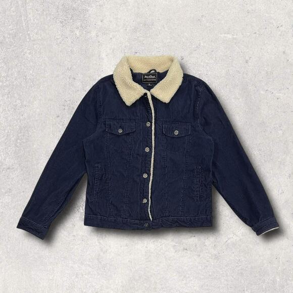 ★ Steve & Barry’s (Navy Blue) Corduroy Sherpa Collar Trucker Jacket ★ - Picture 8 of 8
